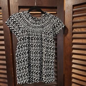 LOFT Monochrome Polka Dot Blouse